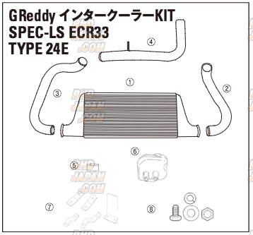 Trust GReddy Spec-LS Intercooler Replacement Pipe I-1 - ECR33